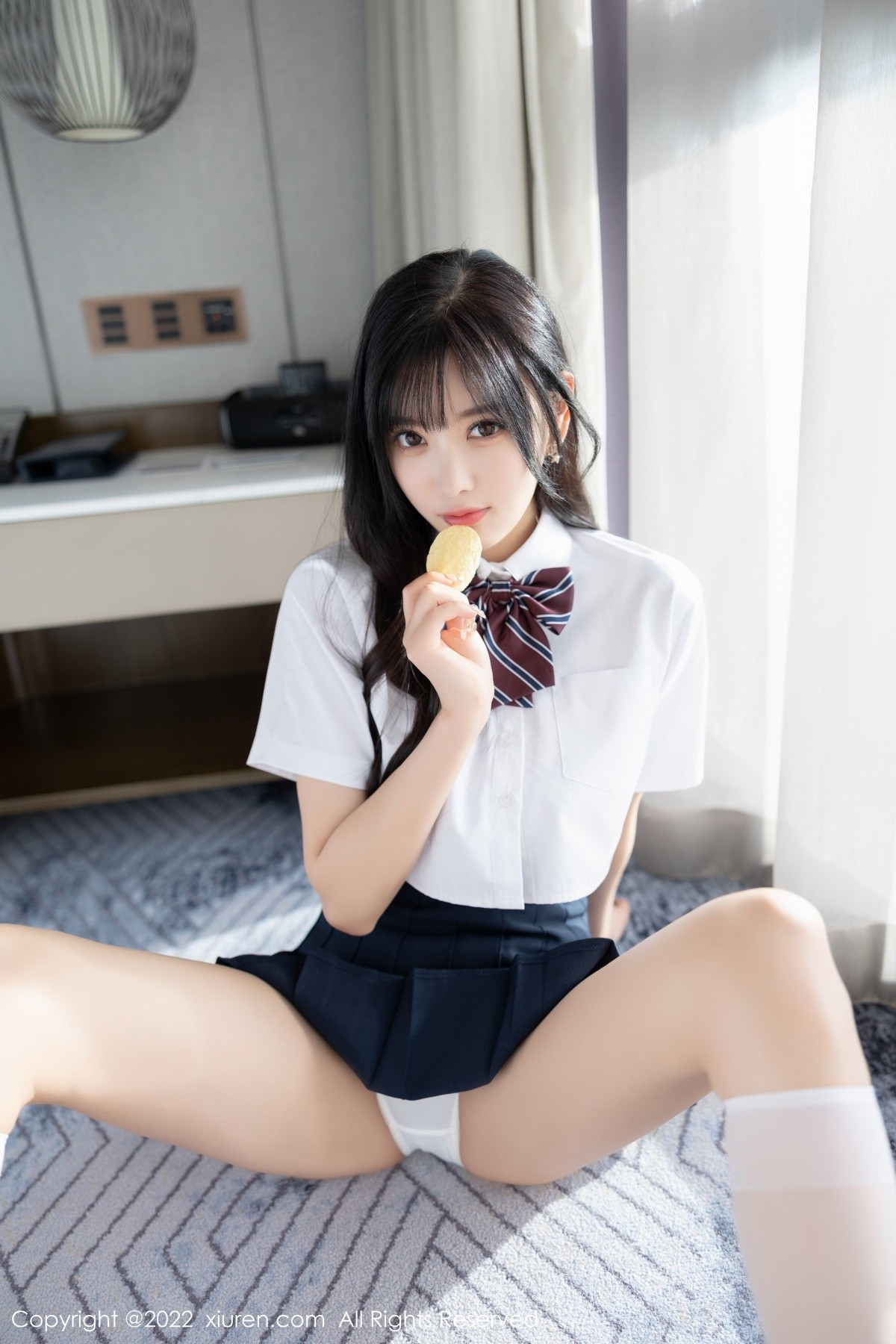 xgyw.top_XiuRen第5338期_女神杨晨晨Yome清爽学妹制服露蕾丝内衣秀完美身材诱惑写真82P