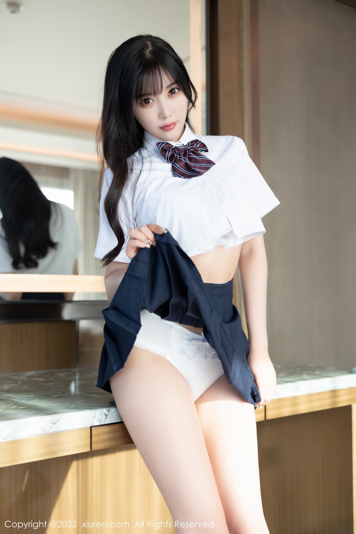 xgyw.top_XiuRen第5338期_女神杨晨晨Yome清爽学妹制服露蕾丝内衣秀完美身材诱惑写真82P