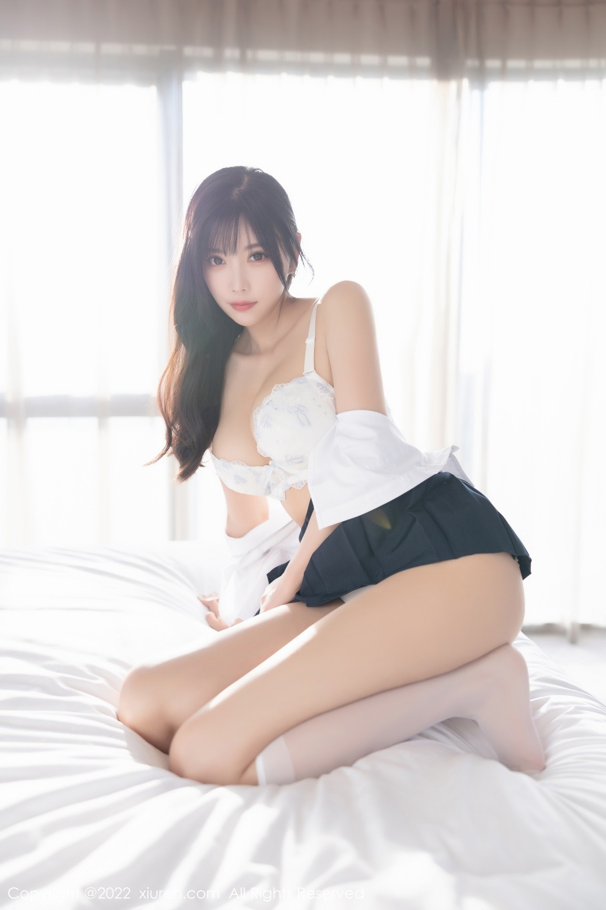 xgyw.top_XiuRen第5338期_女神杨晨晨Yome清爽学妹制服露蕾丝内衣秀完美身材诱惑写真82P