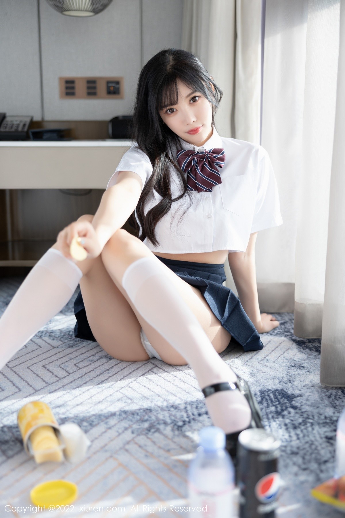 xgyw.top_XiuRen第5338期_女神杨晨晨Yome清爽学妹制服露蕾丝内衣秀完美身材诱惑写真82P