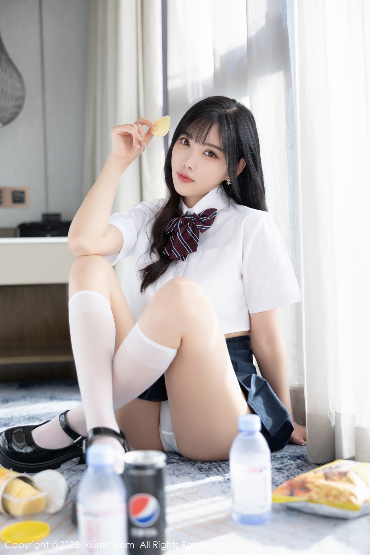 xgyw.top_XiuRen第5338期_女神杨晨晨Yome清爽学妹制服露蕾丝内衣秀完美身材诱惑写真82P