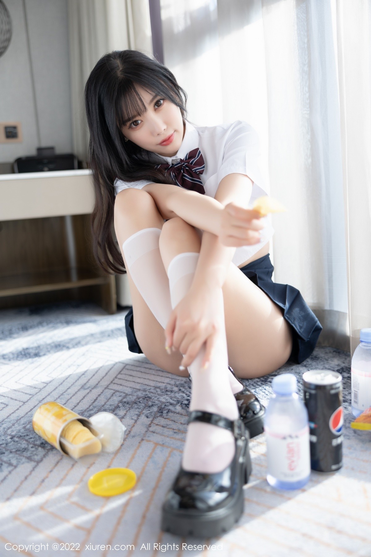 xgyw.top_XiuRen第5338期_女神杨晨晨Yome清爽学妹制服露蕾丝内衣秀完美身材诱惑写真82P