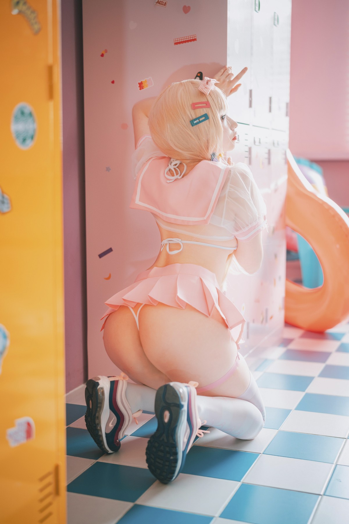 xgyw.top_[DJAWA]No.151_模特BamBi_Sheer Pink主题私房性感粉红色服饰露三点式内衣诱惑写真27P