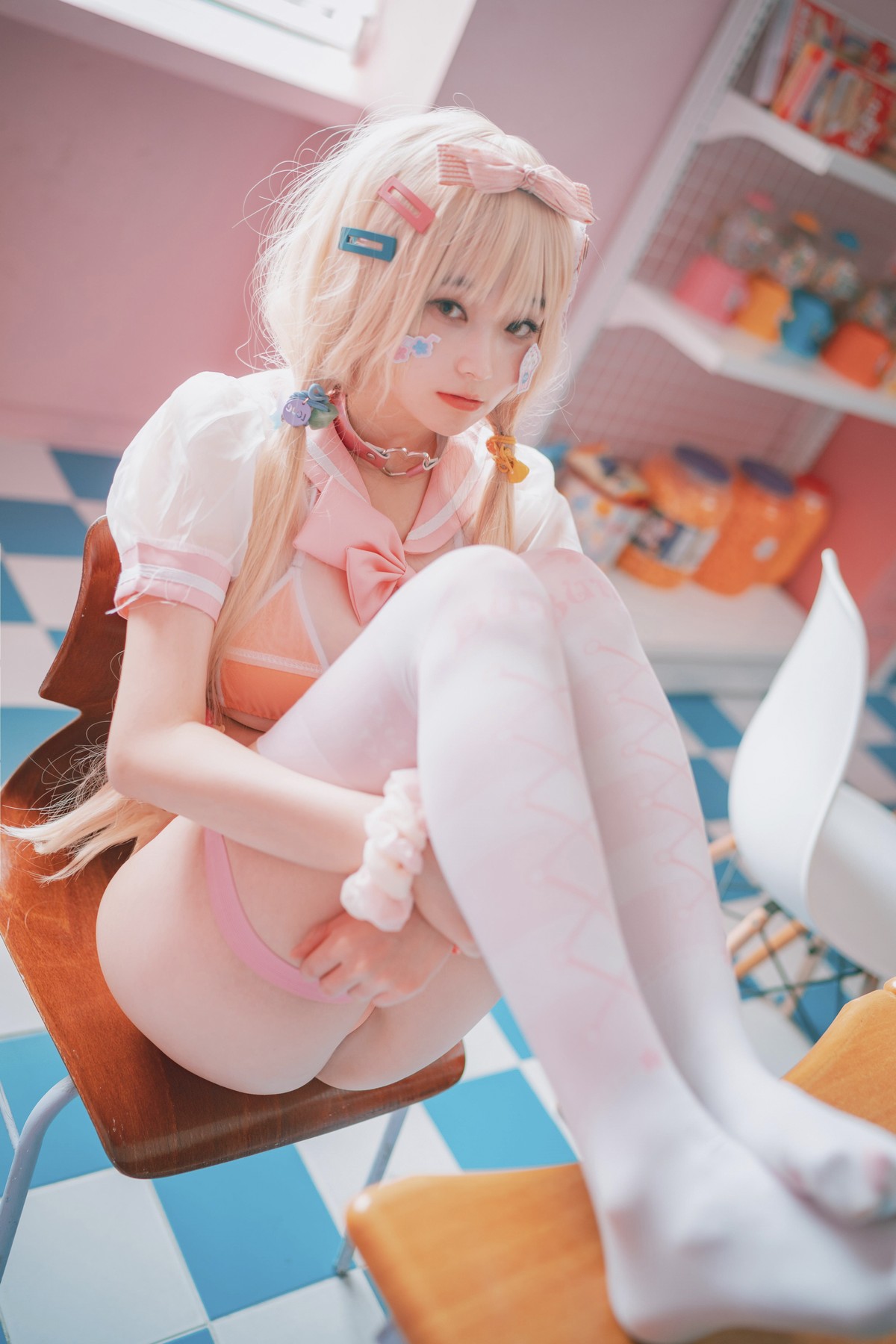 xgyw.top_[DJAWA]No.151_模特BamBi_Sheer Pink主题私房性感粉红色服饰露三点式内衣诱惑写真27P