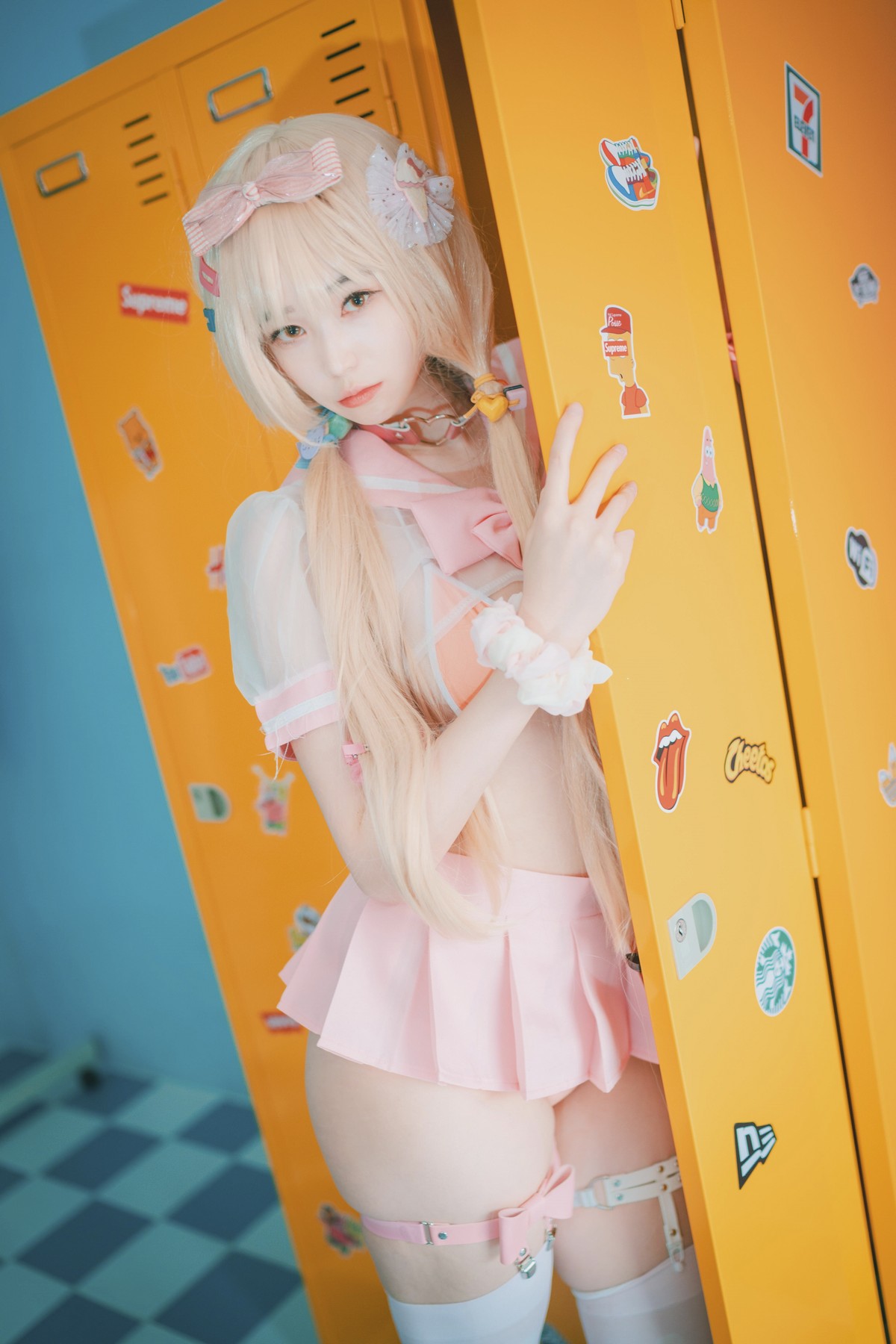 xgyw.top_[DJAWA]No.151_模特BamBi_Sheer Pink主题私房性感粉红色服饰露三点式内衣诱惑写真27P