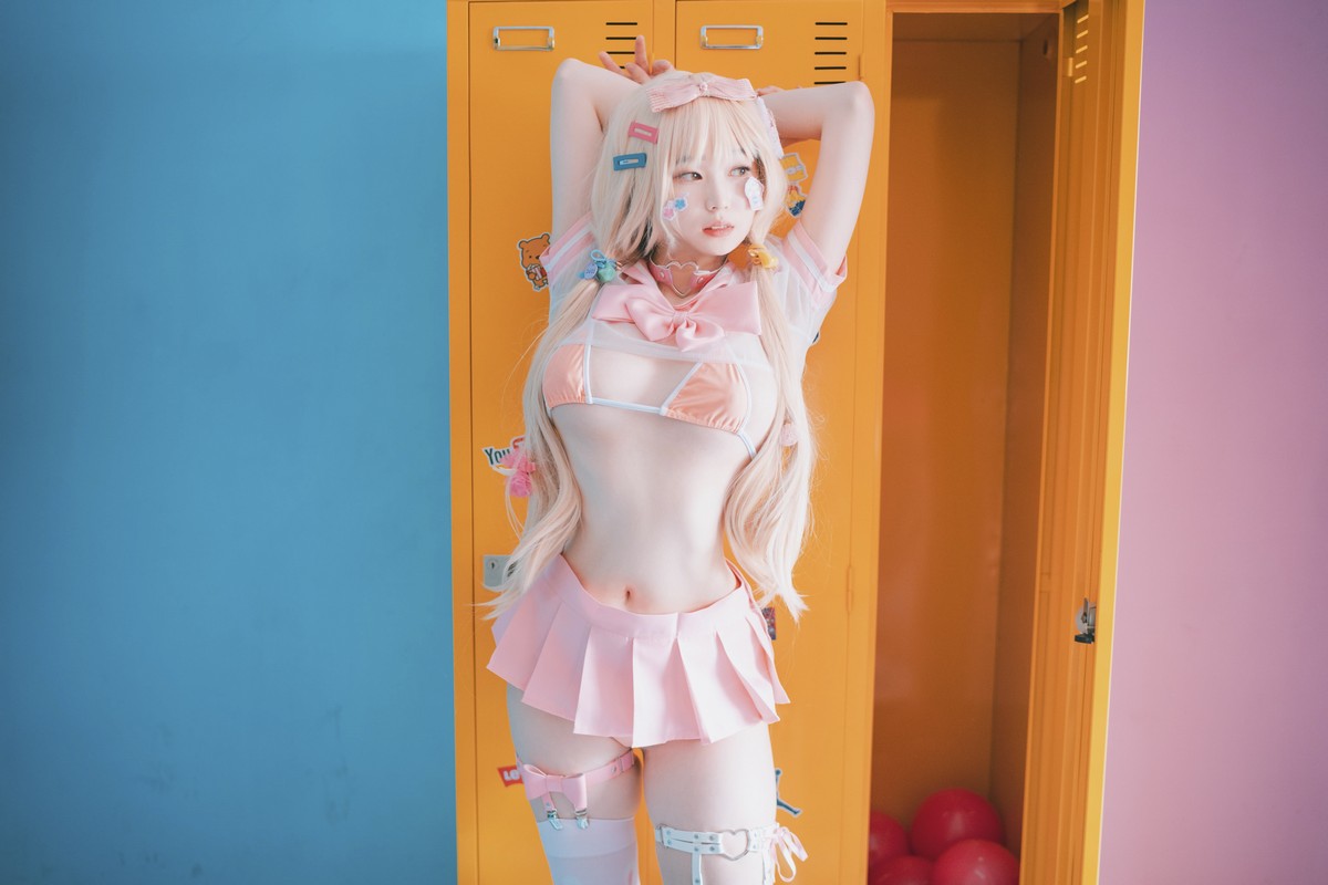 xgyw.top_[DJAWA]No.151_模特BamBi_Sheer Pink主题私房性感粉红色服饰露三点式内衣诱惑写真27P