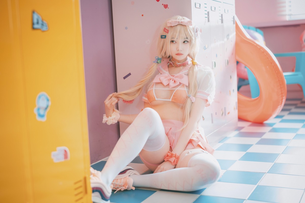 xgyw.top_[DJAWA]No.151_模特BamBi_Sheer Pink主题私房性感粉红色服饰露三点式内衣诱惑写真27P