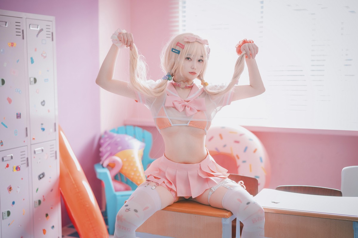 xgyw.top_[DJAWA]No.151_模特BamBi_Sheer Pink主题私房性感粉红色服饰露三点式内衣诱惑写真27P