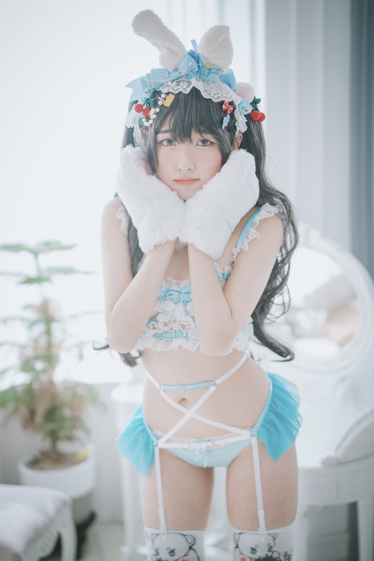 xgyw.top_[DJAWA]No.157_模特Sonson_Turquoise Bunny主题性感兔女郎服饰配白丝吊袜诱惑写真51P