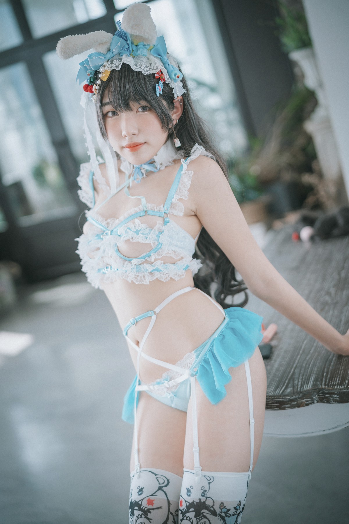 xgyw.top_[DJAWA]No.157_模特Sonson_Turquoise Bunny主题性感兔女郎服饰配白丝吊袜诱惑写真51P