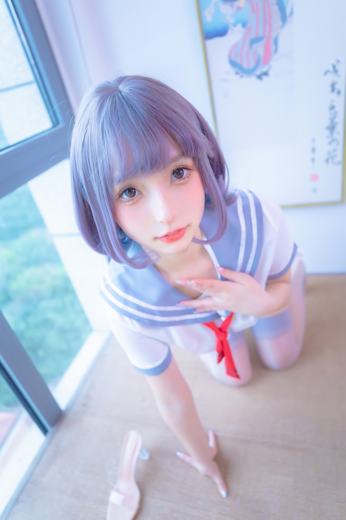 xgyw.top_萝莉美女神楽坂真冬灰丝JK主题私房性感超短JK服饰配灰丝袜秀美腿诱惑写真75P