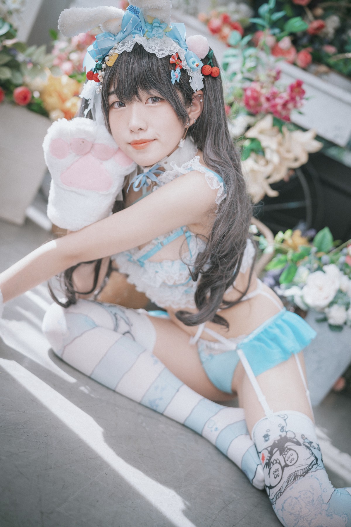 xgyw.top_[DJAWA]No.157_模特Sonson_Turquoise Bunny主题性感兔女郎服饰配白丝吊袜诱惑写真51P