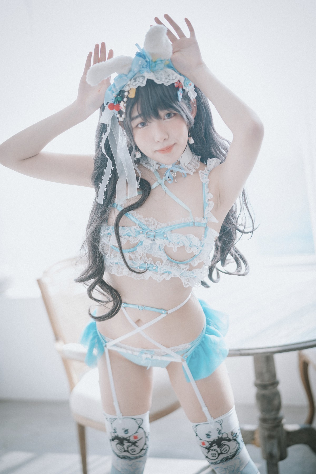 xgyw.top_[DJAWA]No.157_模特Sonson_Turquoise Bunny主题性感兔女郎服饰配白丝吊袜诱惑写真51P