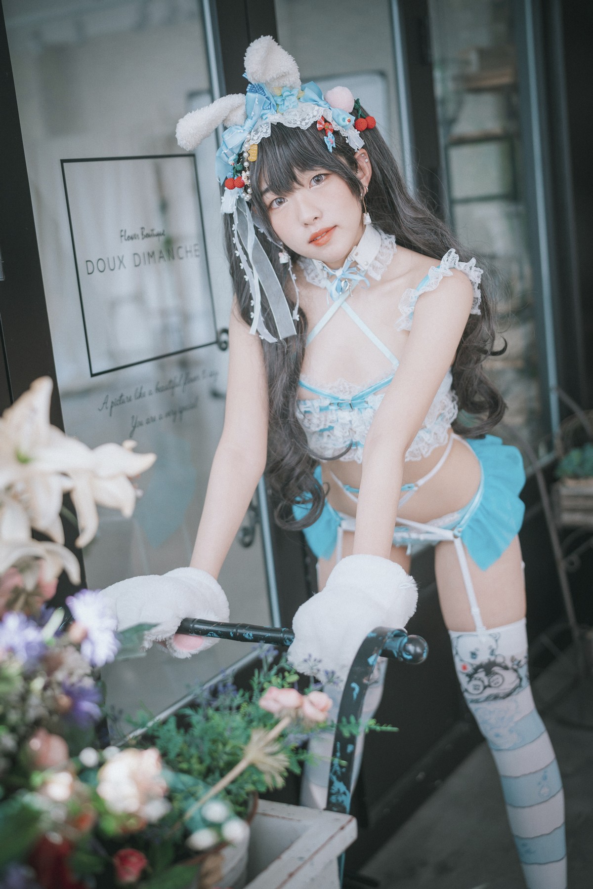 xgyw.top_[DJAWA]No.157_模特Sonson_Turquoise Bunny主题性感兔女郎服饰配白丝吊袜诱惑写真51P