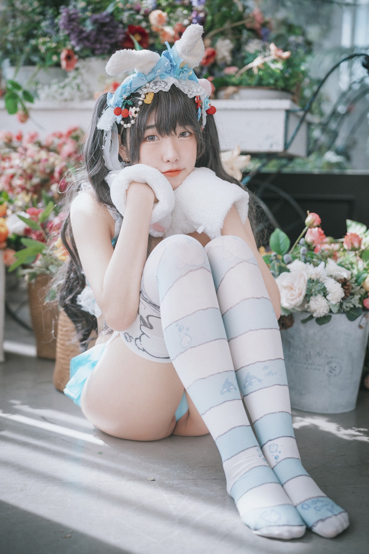 xgyw.top_[DJAWA]No.157_模特Sonson_Turquoise Bunny主题性感兔女郎服饰配白丝吊袜诱惑写真51P