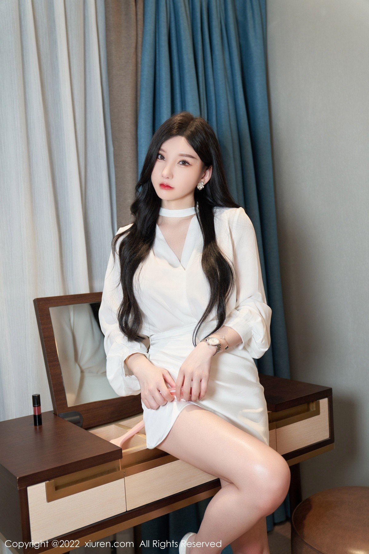 xgyw.top_XiuRen第5381期_女神周于希Sally私房简约白色服半脱露蕾丝内裤秀翘臀诱惑写真77P