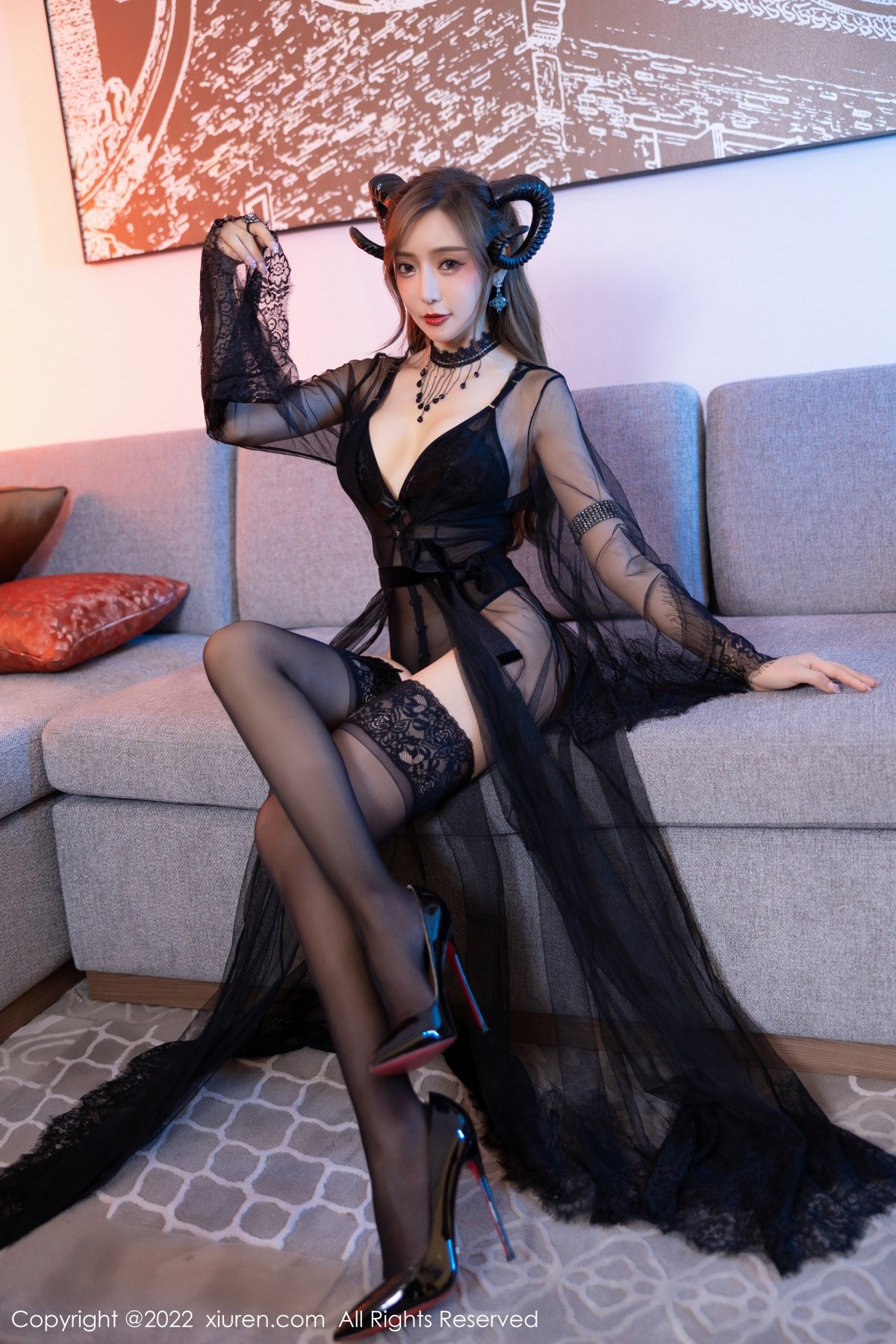 xgyw.top_XiuRen第5396期_女神王馨瑶yanni私房性感轻透网纱配黑色蕾丝内衣完美诱惑写真82P