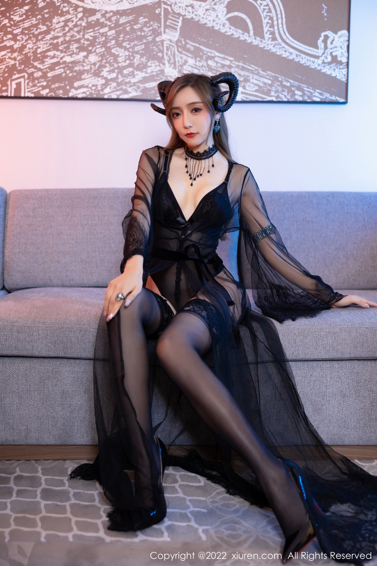 xgyw.top_XiuRen第5396期_女神王馨瑶yanni私房性感轻透网纱配黑色蕾丝内衣完美诱惑写真82P