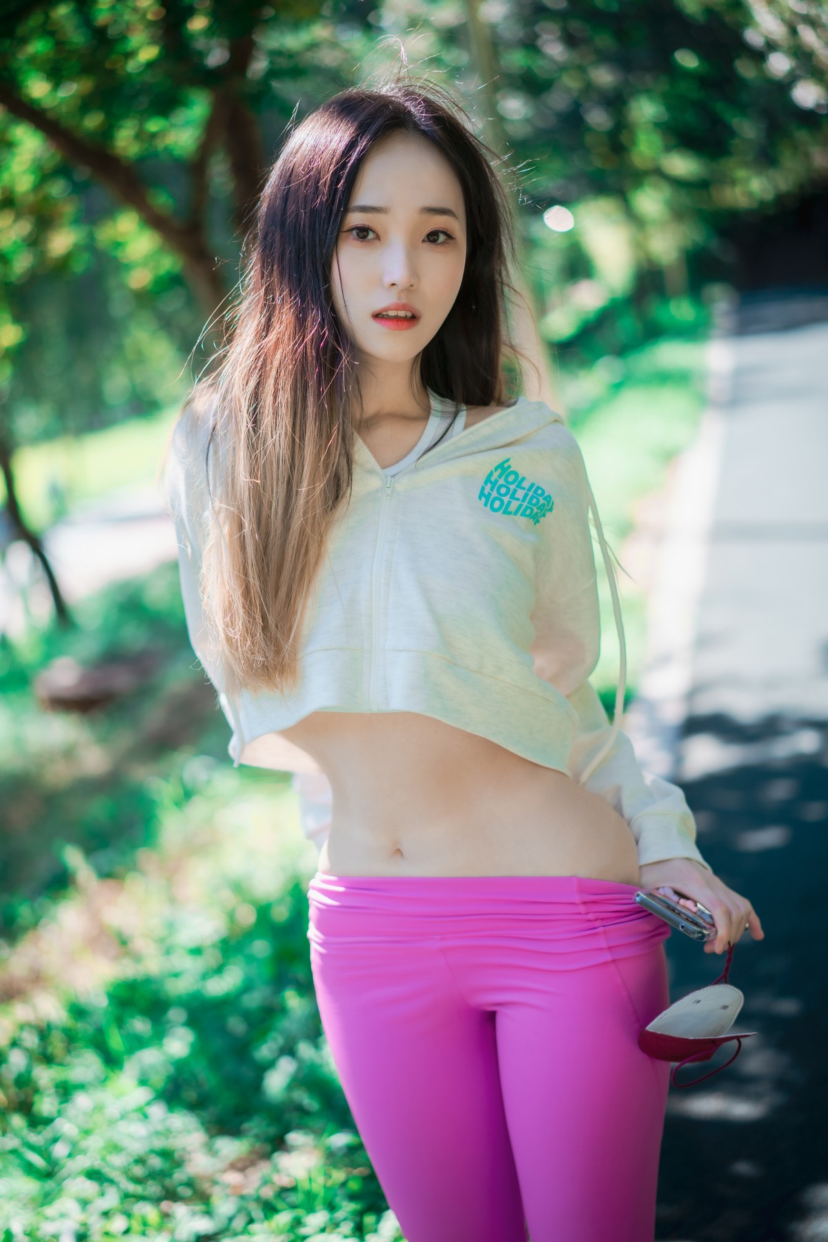 xgyw.top_[DJAWA]No.166_模特Bambi_Loose and Tight Violet主题白色短T配紧身运动裤诱惑写真174P