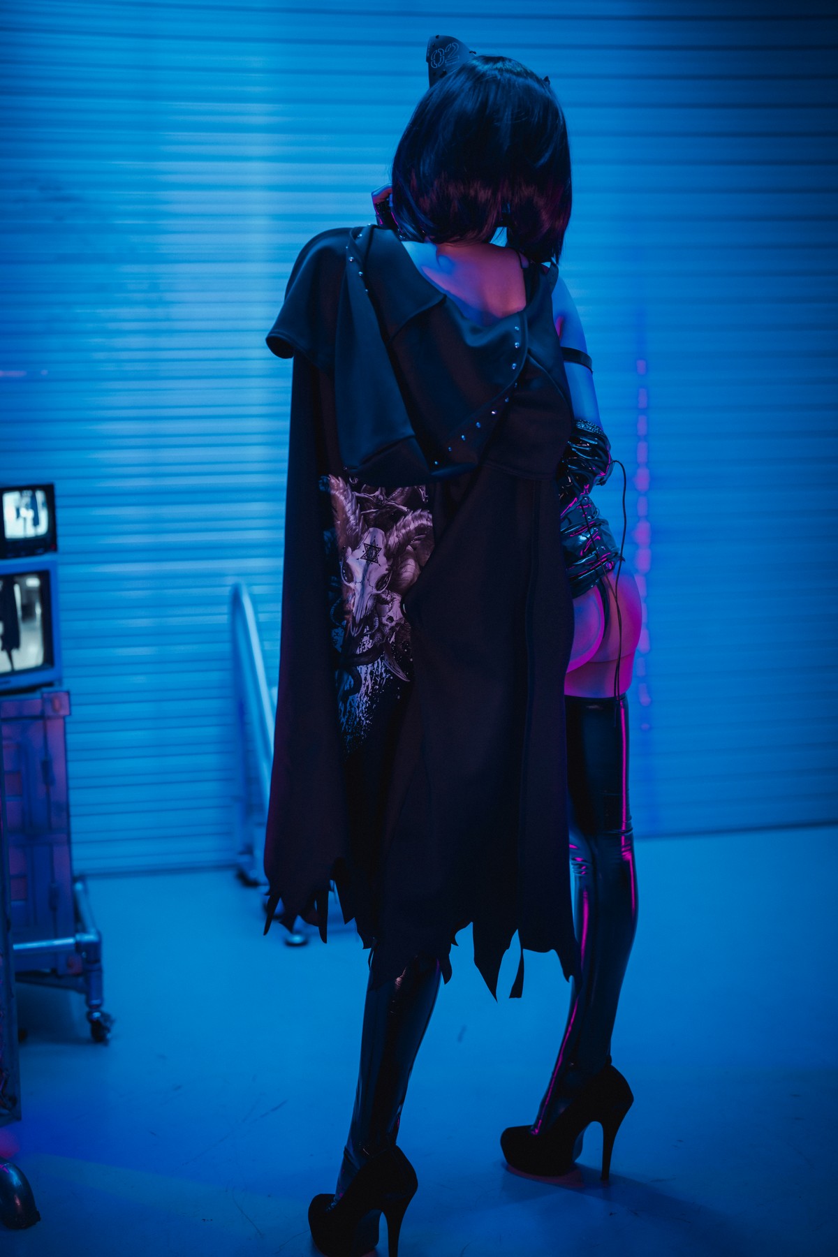xgyw.top_[DJAWA]No.164_模特Bambi_Halloween Nightmare主题黑色皮质情趣服饰露豪乳诱惑写真76P