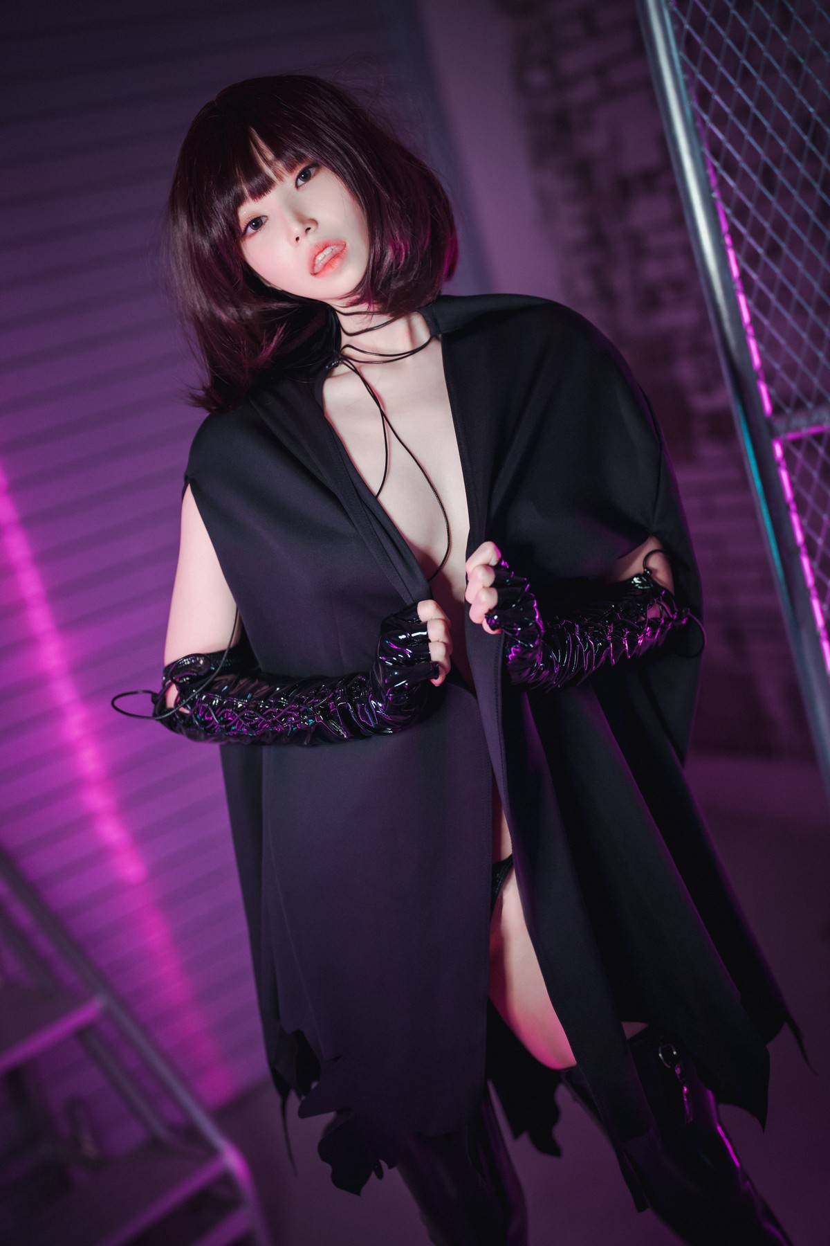 xgyw.top_[DJAWA]No.164_模特Bambi_Halloween Nightmare主题黑色皮质情趣服饰露豪乳诱惑写真76P