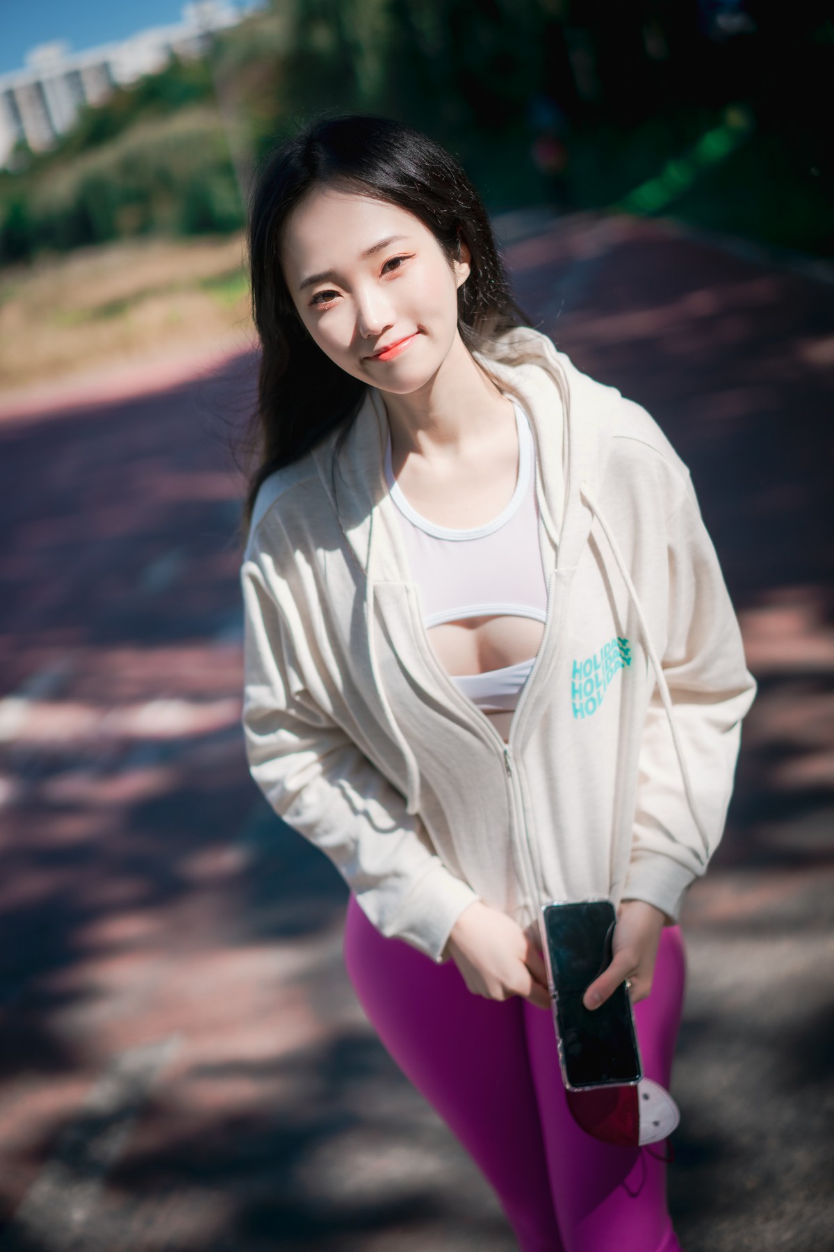 xgyw.top_[DJAWA]No.166_模特Bambi_Loose and Tight Violet主题白色短T配紧身运动裤诱惑写真174P