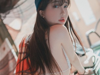 [DJAWA]No.169_Yeeun_Romantic Winter Glamping主题白色针织内衣秀豪乳骚扰写真99P