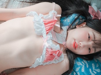 [DJAWA]No.170_车模Yeri_Home Sweet Hare主题脱粉色服饰露丁字裤秀蜜桃臀骚扰写真57P