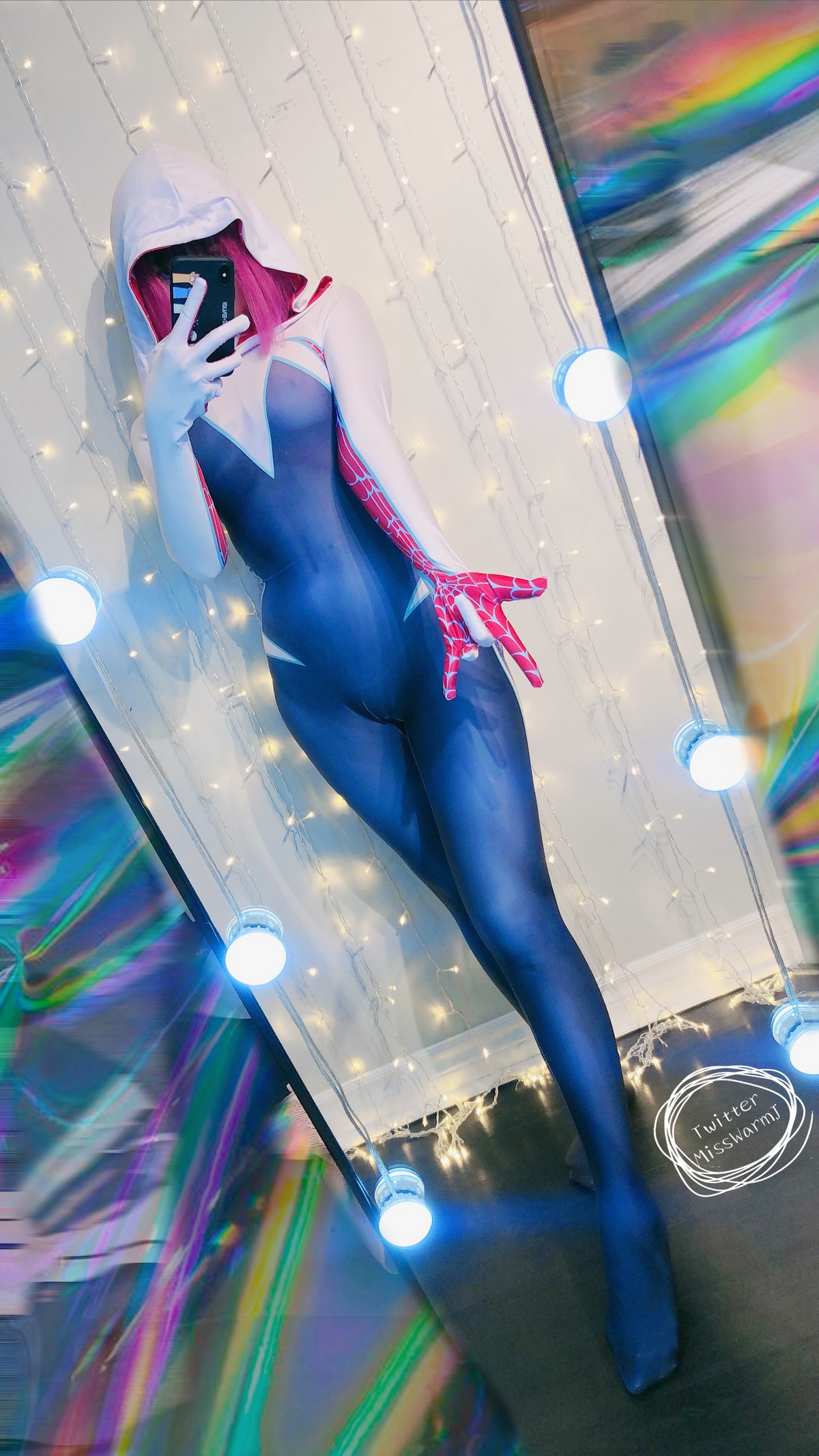 xgyw.top_网络美女MisswarmJ-Spider Gwen主题私房性感紧身蜘蛛侠服饰秀完美身材诱惑写真43P