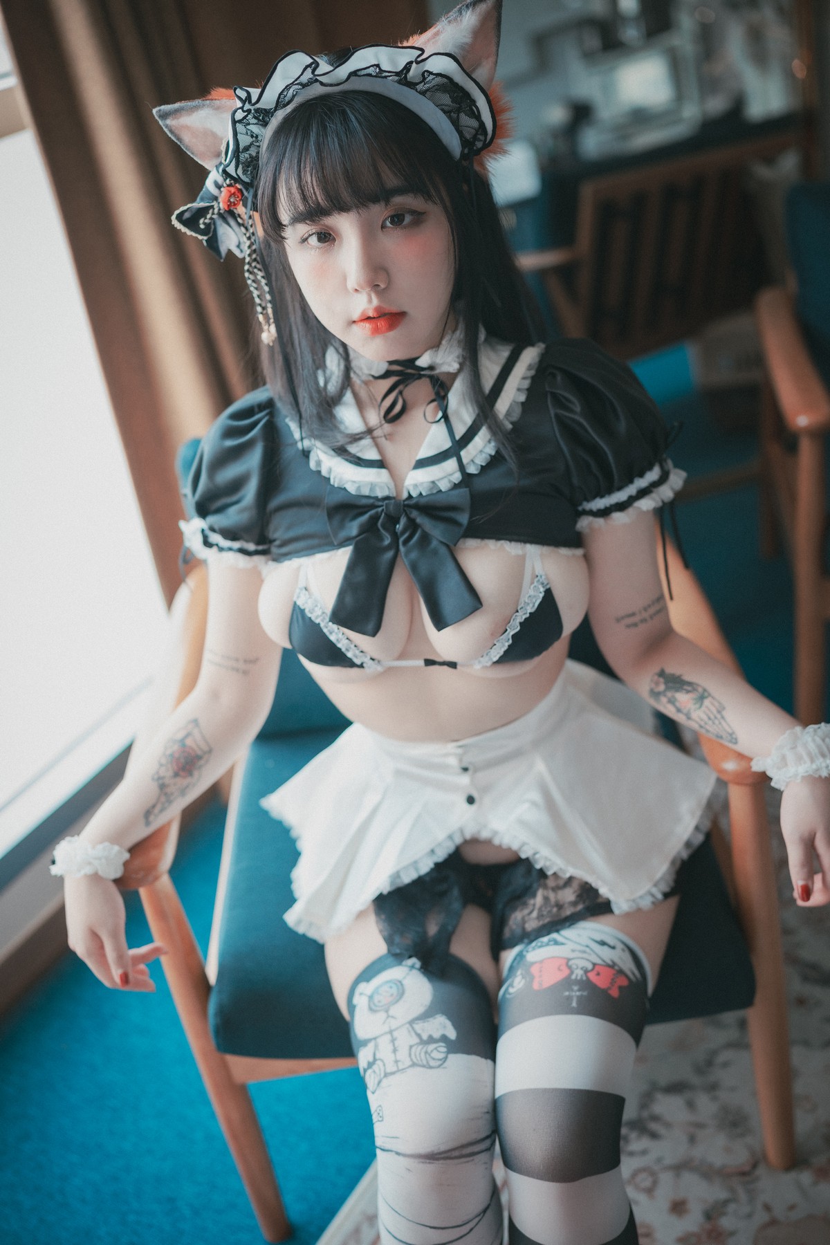 xgyw.top_[DJAWA]No.175_模特Echi_Maid Mansion主题黑色女仆装露性感内衣秀豪乳诱惑写真63P