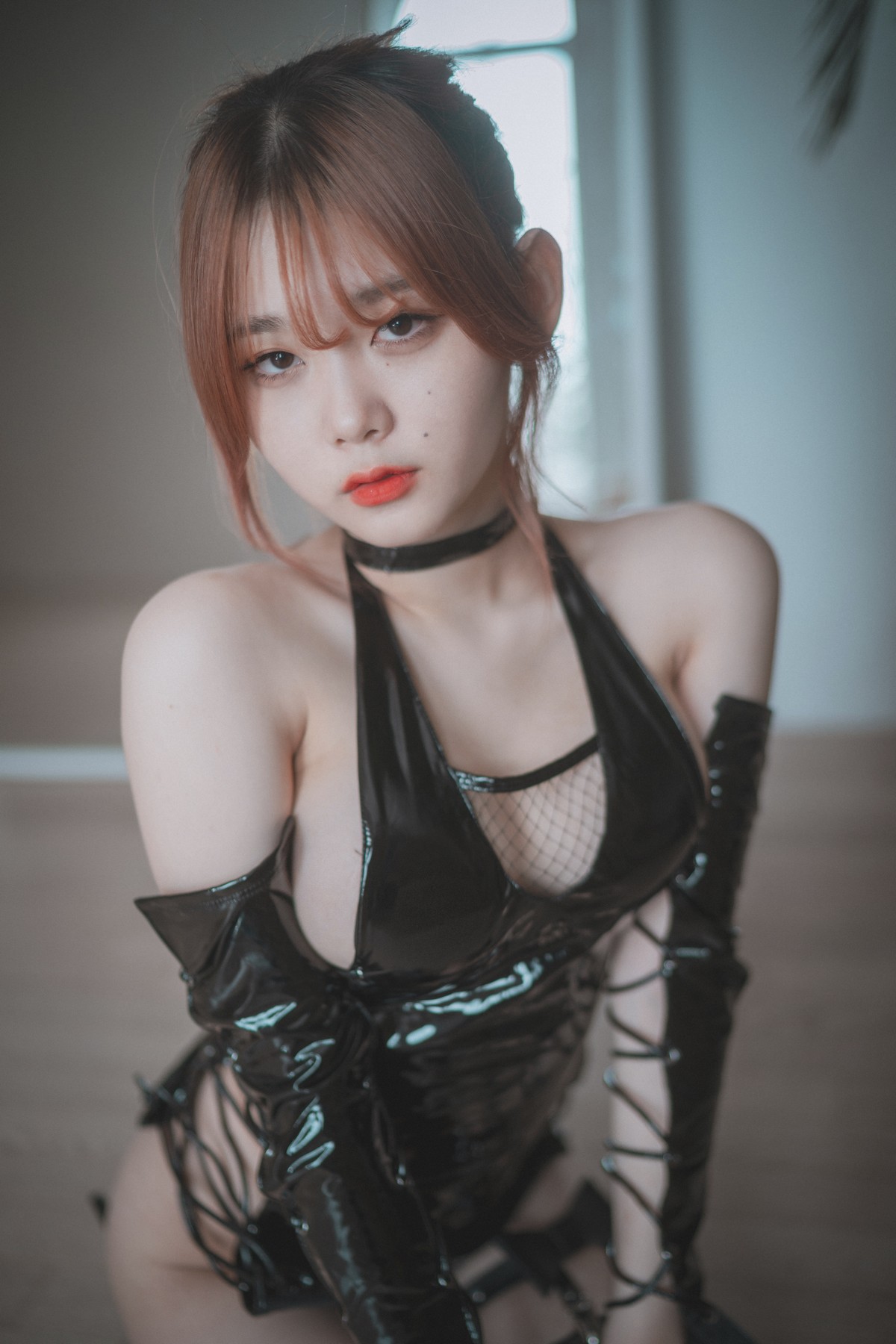 xgyw.top_[DJAWA]No.179_模特Zia_The Kunoichi主题性感黑色皮质套装配丁字裤撩人诱惑写真79P