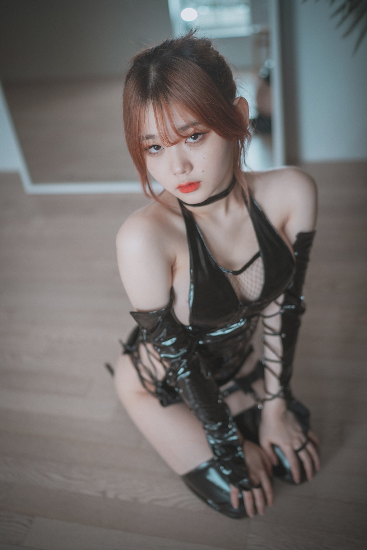 xgyw.top_[DJAWA]No.179_模特Zia_The Kunoichi主题性感黑色皮质套装配丁字裤撩人诱惑写真79P