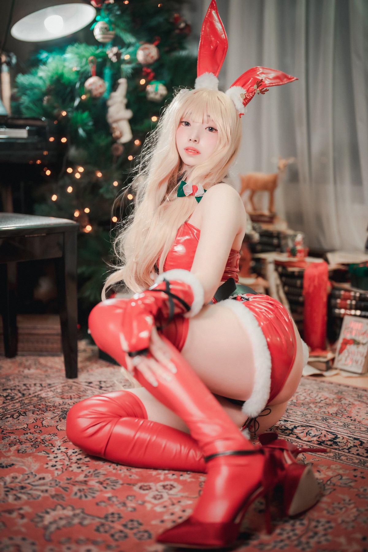xgyw.top_[DJAWA]No.180_模特Bambi_Christmas Special 2021主题红色皮质兔女郎惹火诱惑写真132P