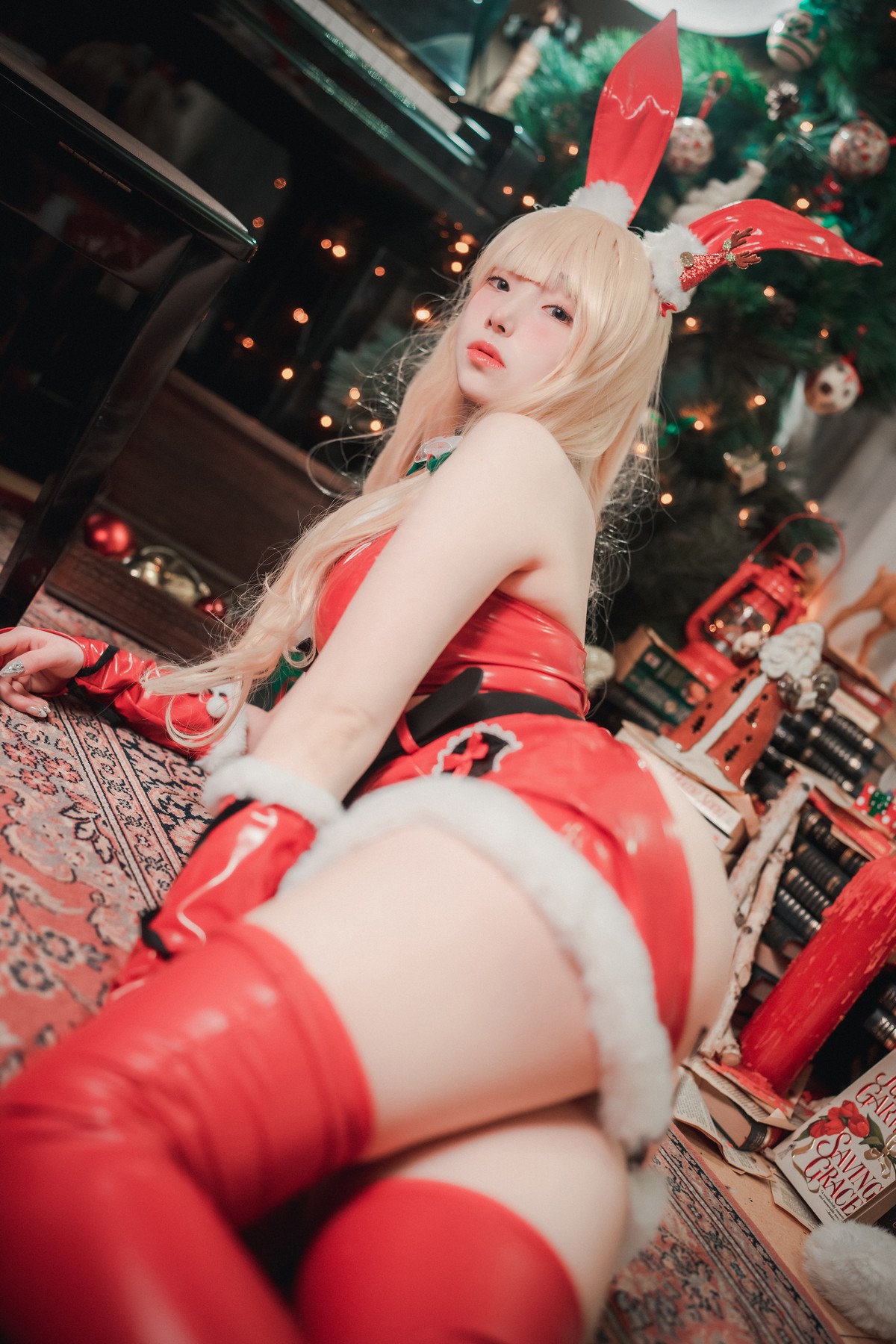 xgyw.top_[DJAWA]No.180_模特Bambi_Christmas Special 2021主题红色皮质兔女郎惹火诱惑写真132P