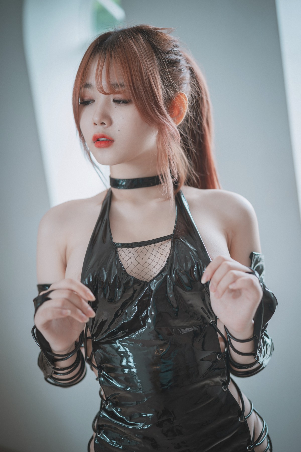 xgyw.top_[DJAWA]No.179_模特Zia_The Kunoichi主题性感黑色皮质套装配丁字裤撩人诱惑写真79P