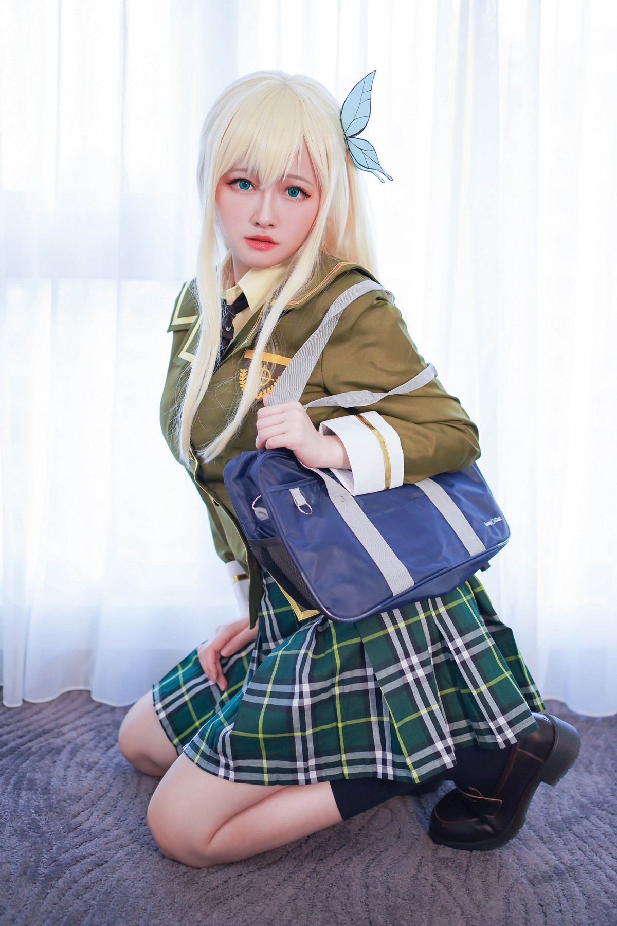 xgyw.top_Coser美女Arty亚缇Kashiwazaki Sena主题性感JK制服 浴室比基尼迷人诱惑写真56P