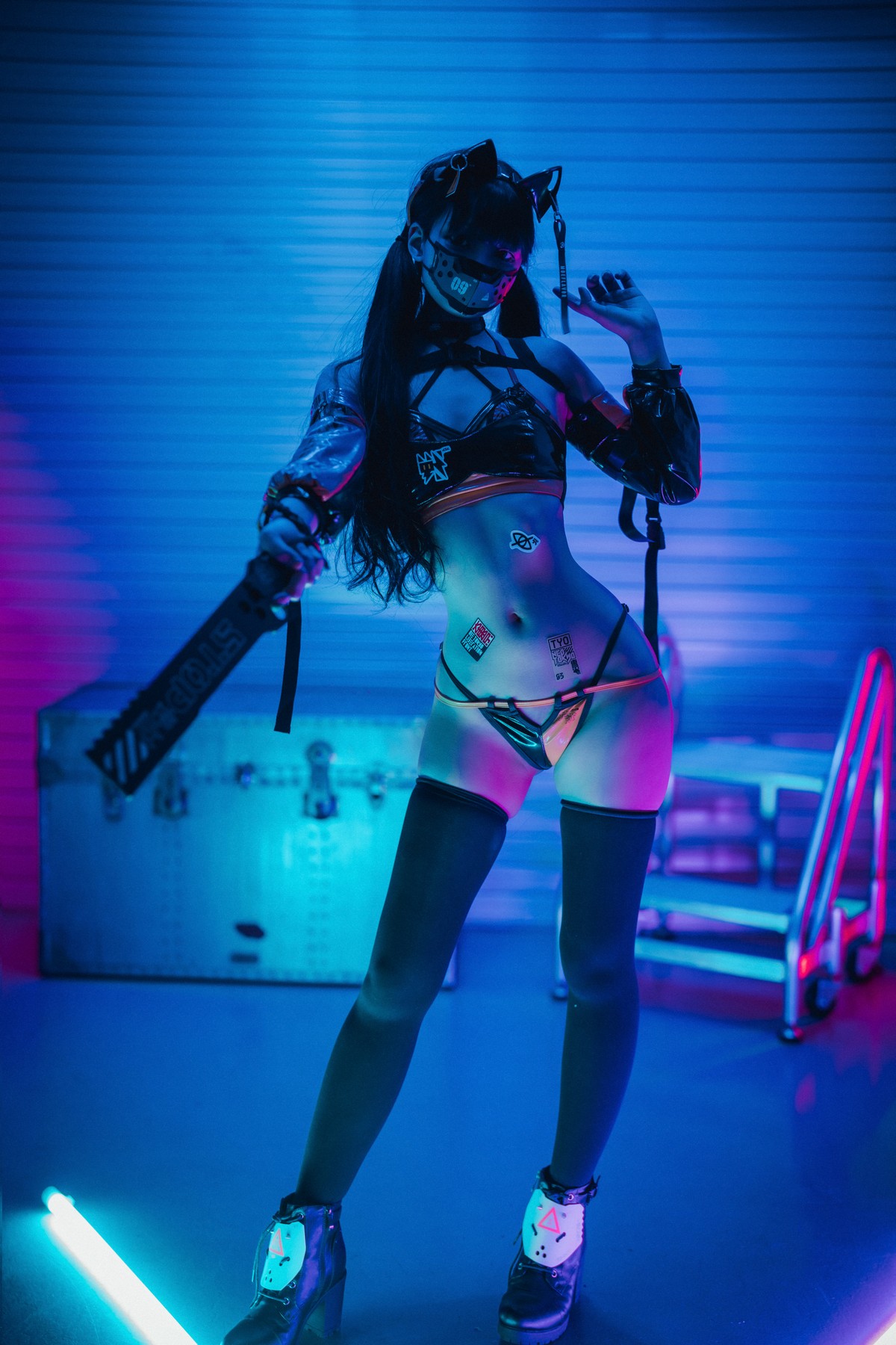 xgyw.top_[DJAWA]No.181_模特Jenny_Cyber Cat主题性感猫女郎装扮黑丝袜秀翘臀诱惑写真62P