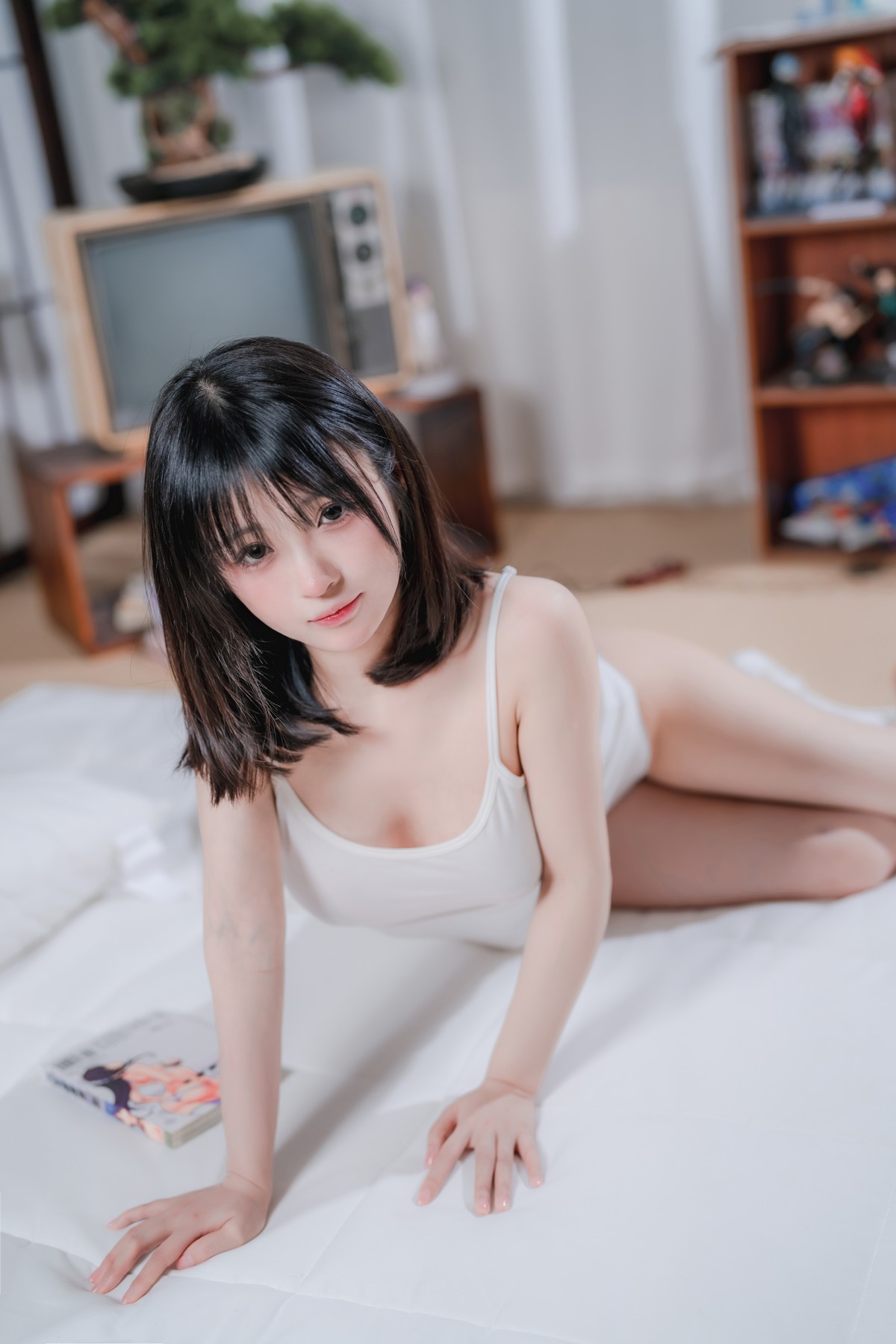 xgyw.top_网络美女桜井宁宁夏日情事主题私房性感白色吊带配白色内裤半撩秀豪乳诱惑写真62P