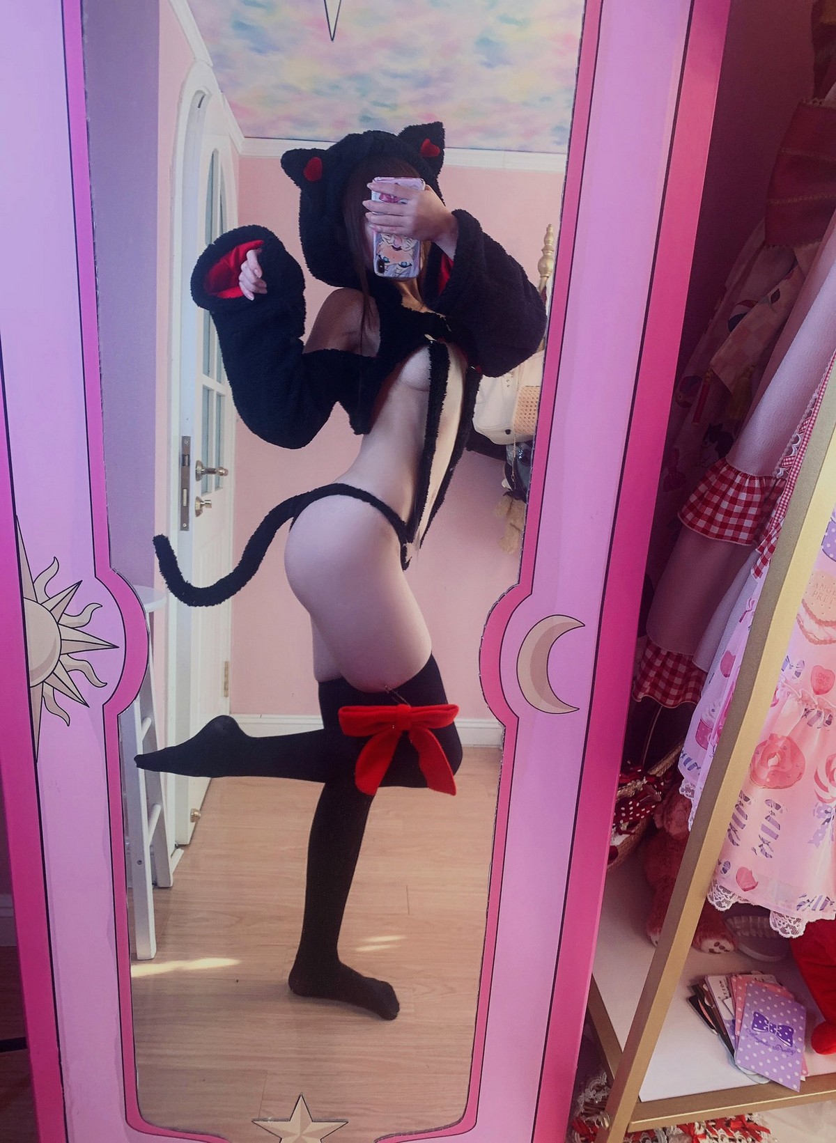 xgyw.top_Coser少女星野咪兔镜主题私房镜子前自拍多套性感服饰秀完美身材迷人诱惑写真48P