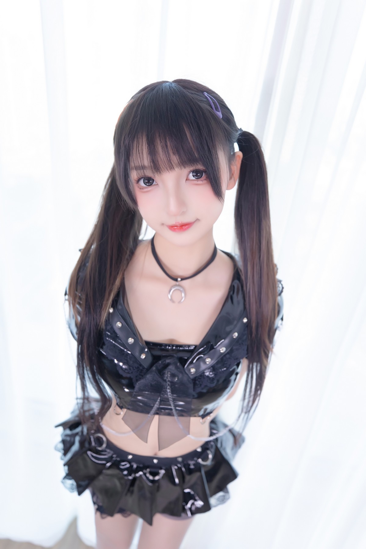 xgyw.top_萝莉美女神楽坂真冬魔女的课后辅导主题私房性感黑色皮质套装配超薄黑丝诱惑写真75P