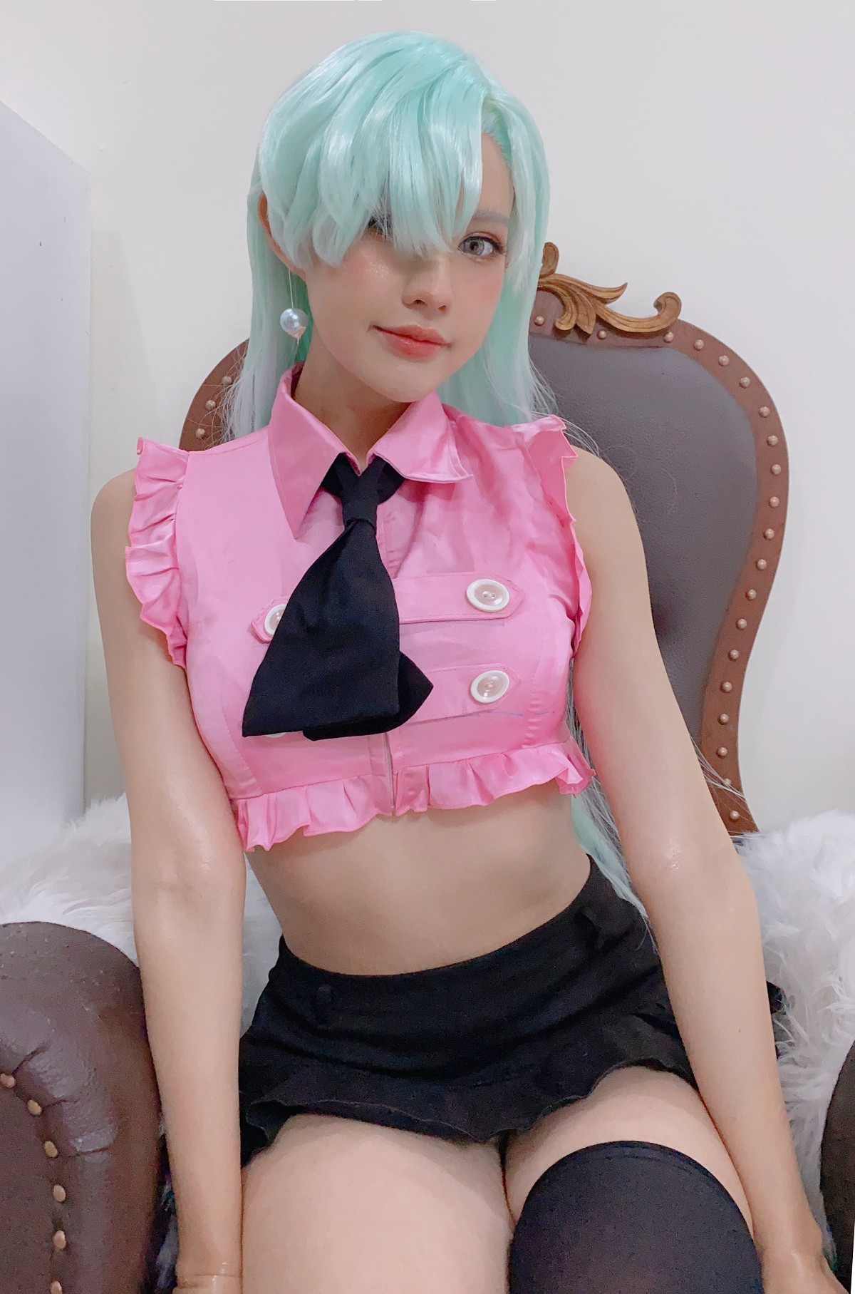 xgyw.top_精美写真[PingPing]NO.017-Elizabeth Liones主题性感白色蕾丝内衣迷人诱惑写真46P