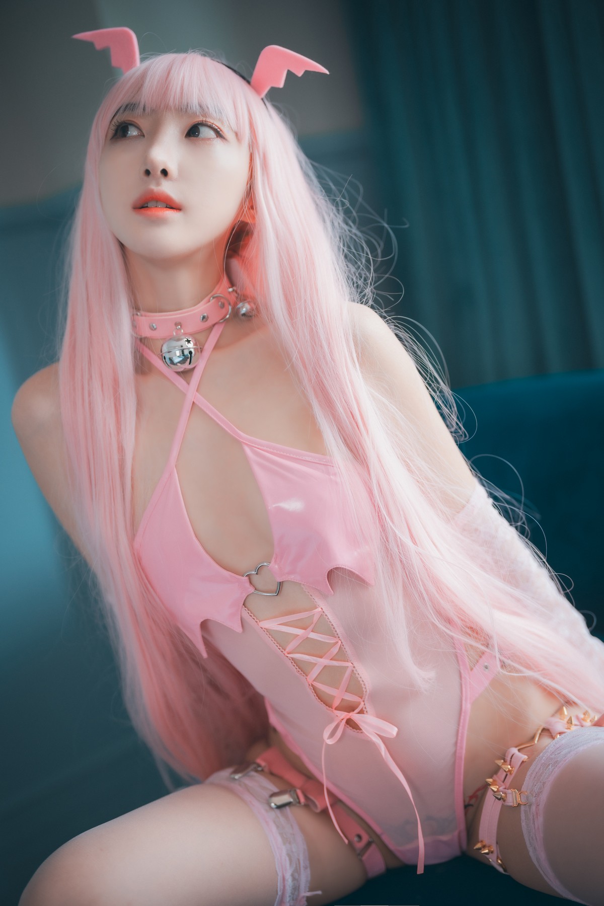 xgyw.top_[DJAWA]No.187_模特Hanari_Pink Succubus主题性感粉色情趣内衣秀惹火身材诱惑写真123P