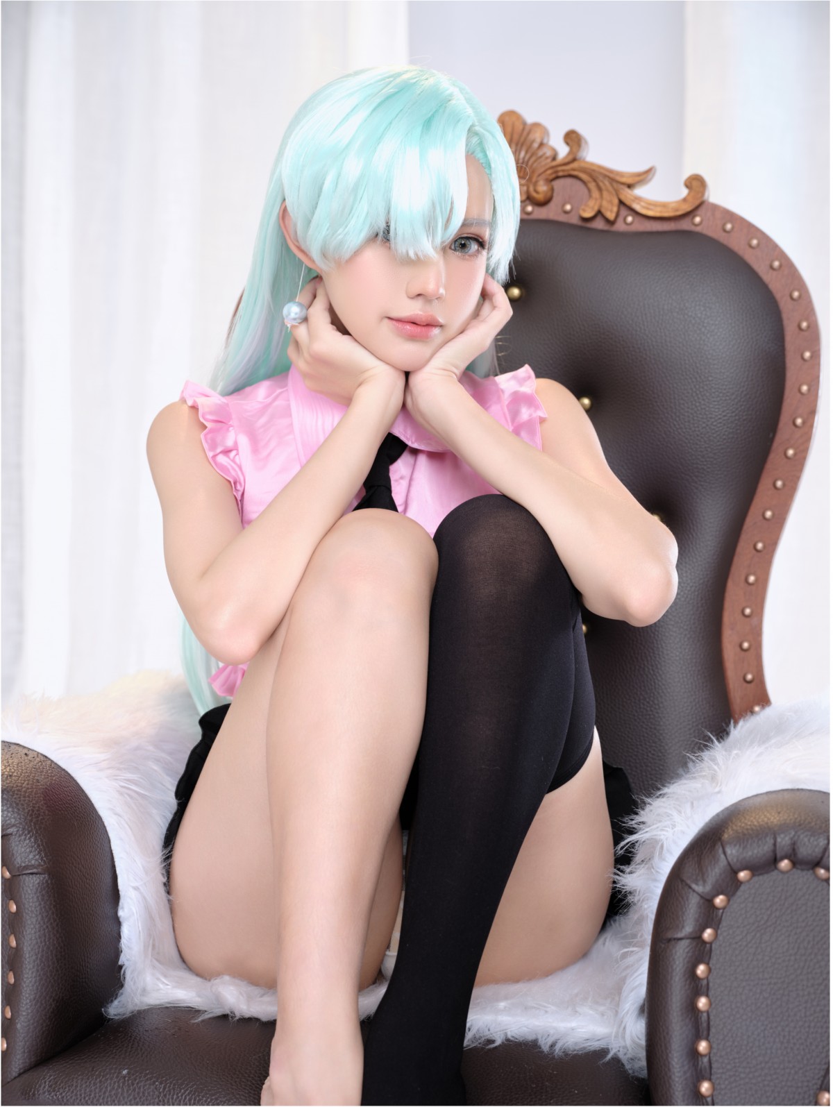 xgyw.top_精美写真[PingPing]NO.017-Elizabeth Liones主题性感白色蕾丝内衣迷人诱惑写真46P