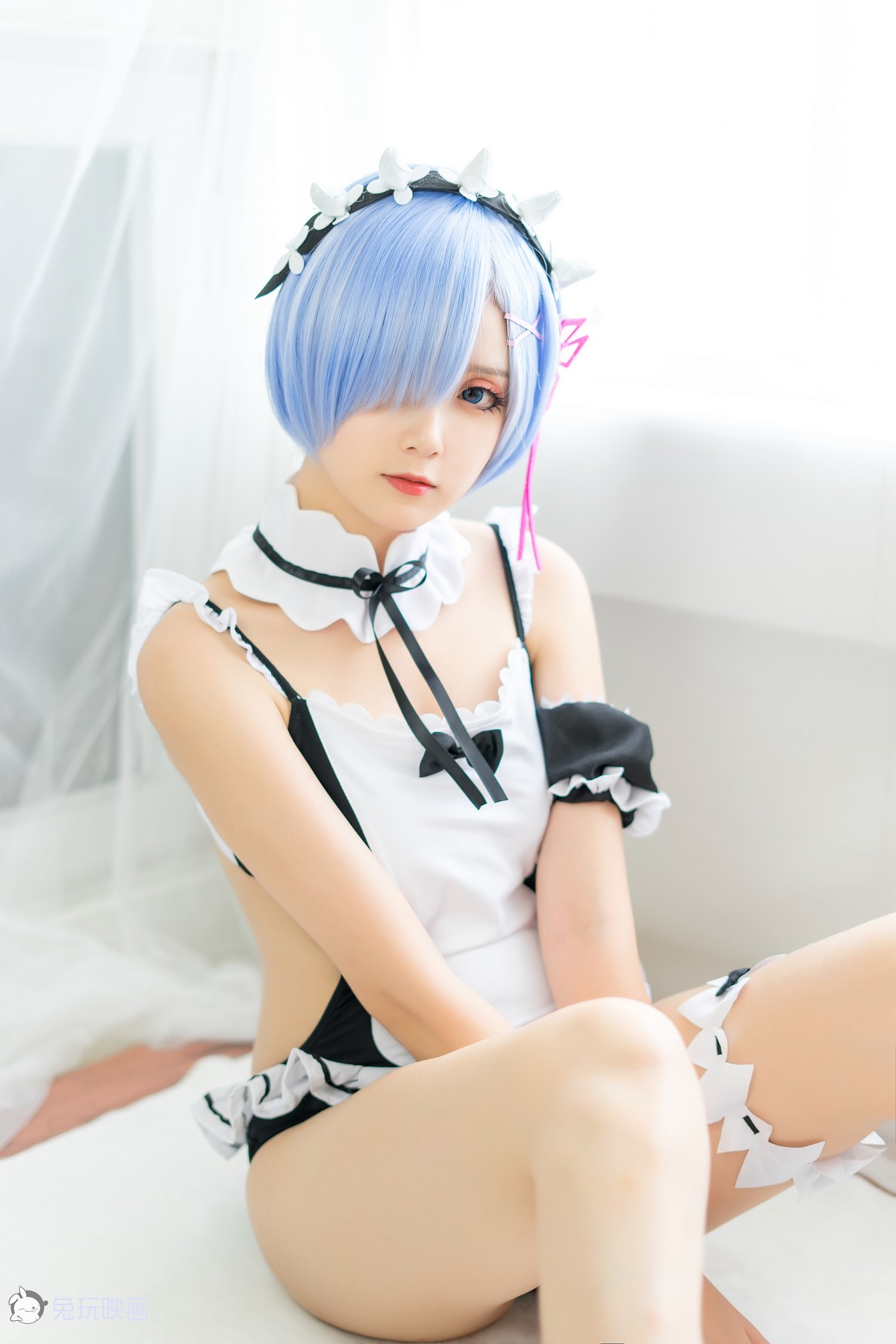 xgyw.top_Coser美女Akisoso秋楚楚蕾姆夏日泳装主题私房性感连体泳装秀完美身材诱惑写真46P