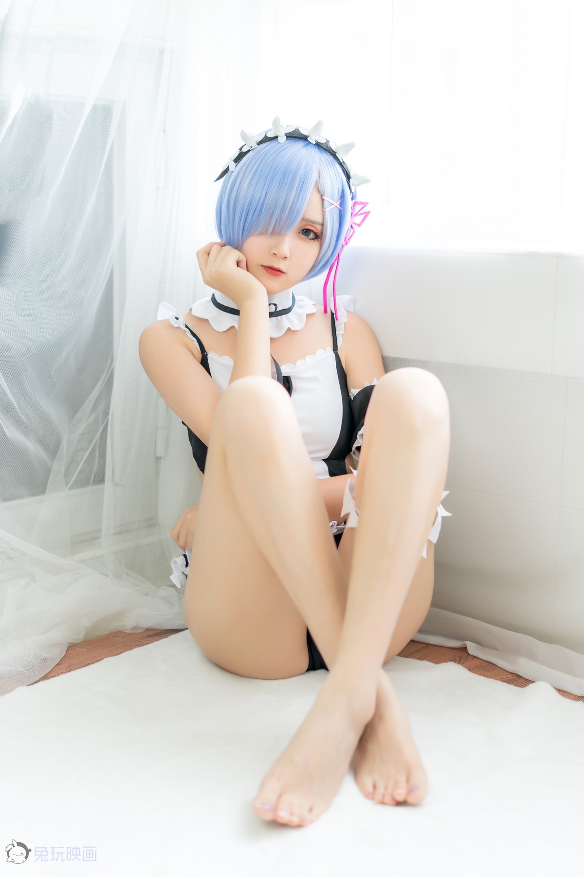 xgyw.top_Coser美女Akisoso秋楚楚蕾姆夏日泳装主题私房性感连体泳装秀完美身材诱惑写真46P
