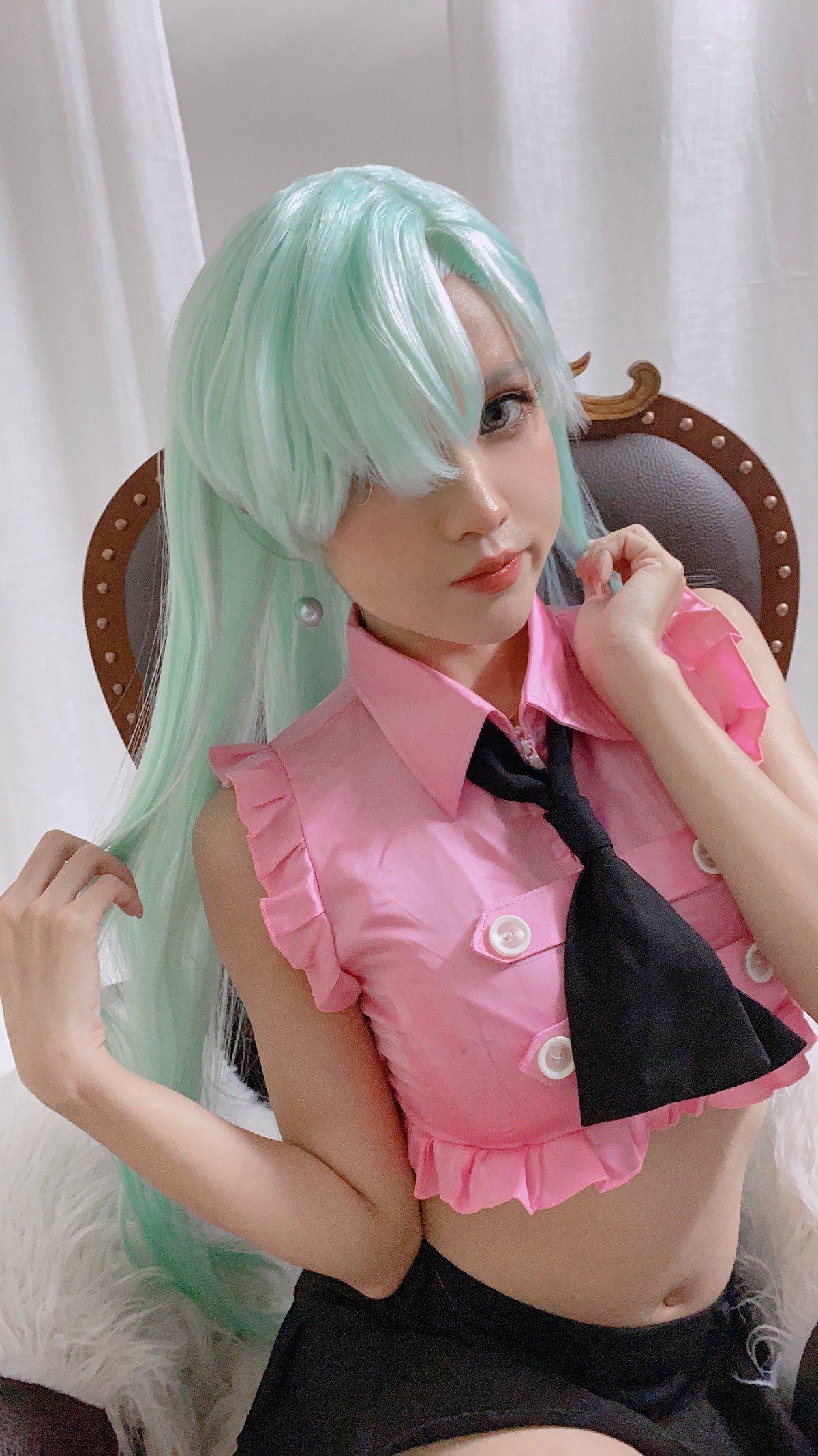 xgyw.top_精美写真[PingPing]NO.017-Elizabeth Liones主题性感白色蕾丝内衣迷人诱惑写真46P