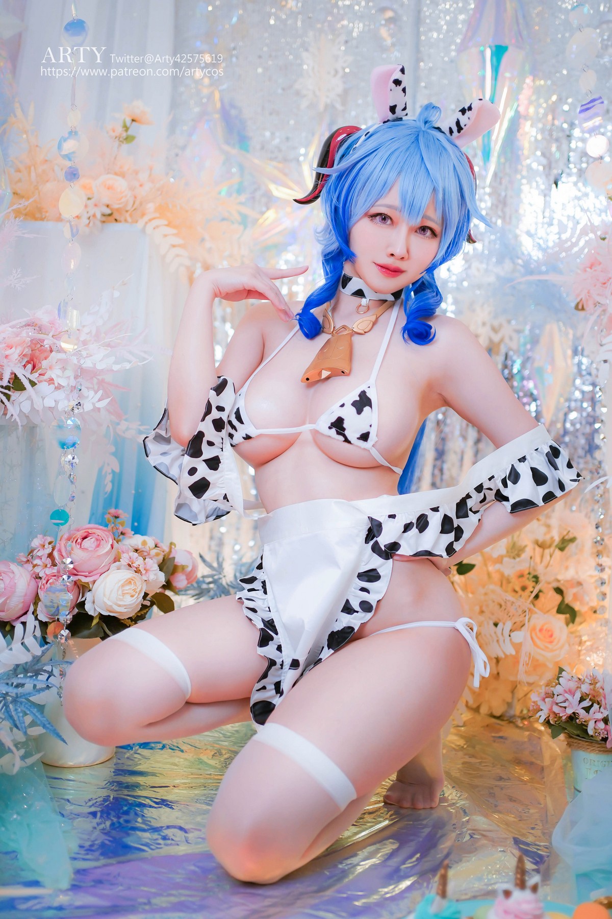 xgyw.top_Coser妹子Arty Huang-Genshin Ganyu主题私房性感紫色连体衣秀丰满身材诱惑写真57P