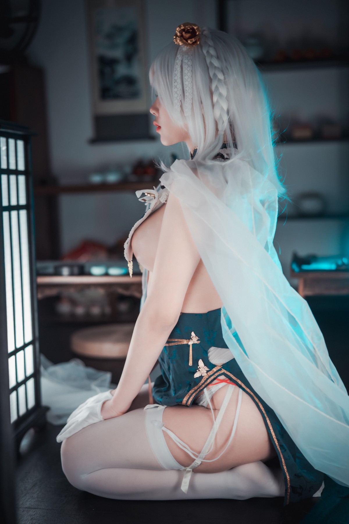 xgyw.top_[DJAWA]No.189_模特Zia_Azure Horizons主题性感情趣旗袍露豪乳翘臀惹火诱惑写真55P