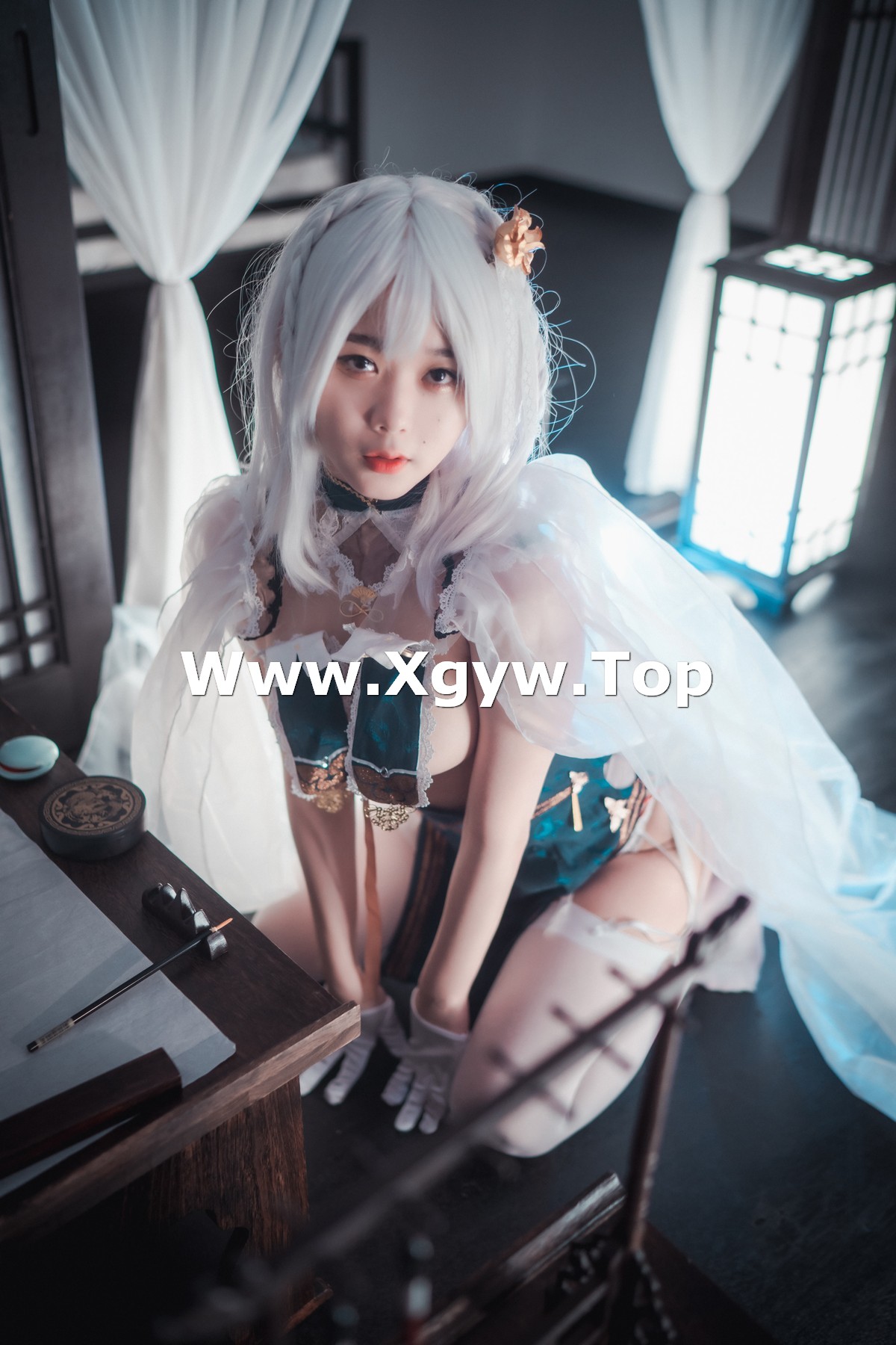 xgyw.top_[DJAWA]No.189_模特Zia_Azure Horizons主题性感情趣旗袍露豪乳翘臀惹火诱惑写真55P