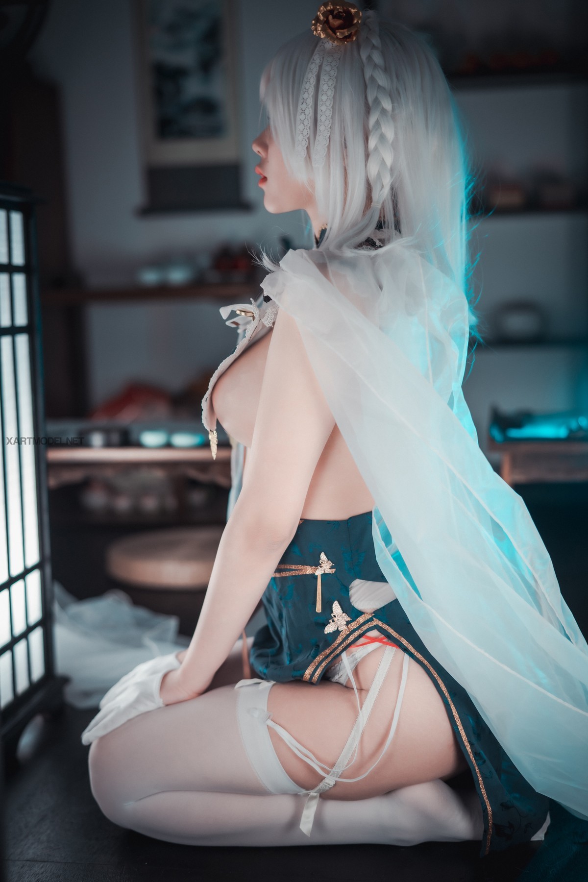 xgyw.top_[DJAWA]No.189_模特Zia_Azure Horizons主题性感情趣旗袍露豪乳翘臀惹火诱惑写真55P